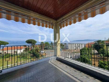 OPATIJA, LOVRAN – schöne zweistöckige Wohnung 111,89 m2 mit Meerblick und Garten