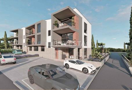 Medulin, ground floor apartment with garden 81.21 m2, new building, 200 m from the sea