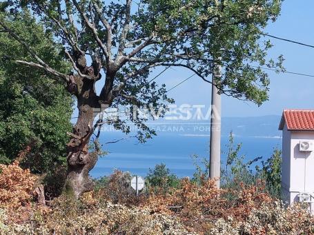 Gebiet Labin, Baugrundstück 1615 m2 mit Meerblick