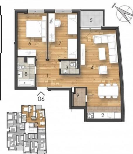 NOVI SAD - BULEVAR - 73. 92 m2