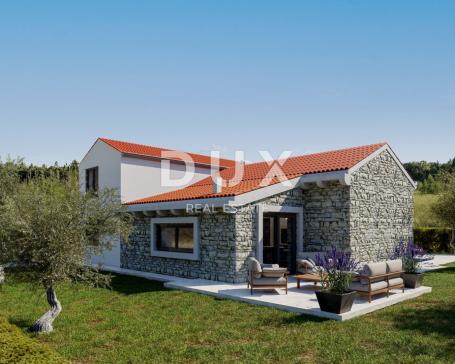 ISTRIA, ŠTOKOVCI - Villa with pool in Roh-bau phase + building plot 550 m2