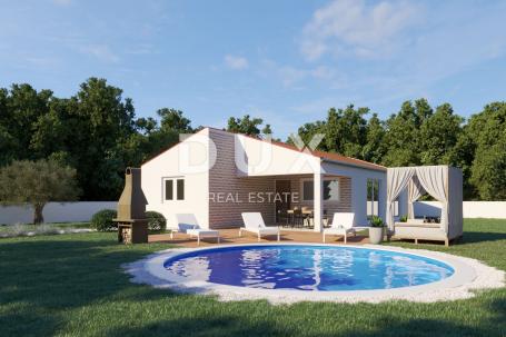 ISTRIA, TINJAN - Prefab house with a pool