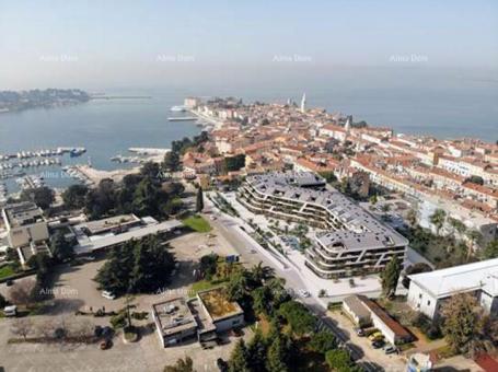 Apartment Poreč, residential and commercial building under construction with apartments and undergro