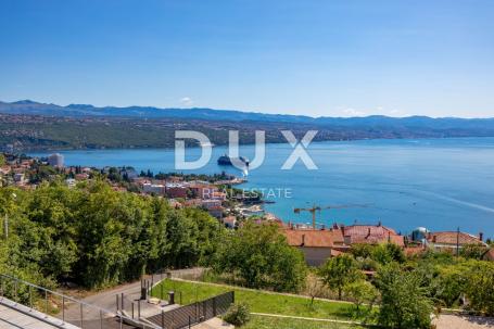 OPATIJA, MATULJI - land with a building permit overlooking the sea, excellent location