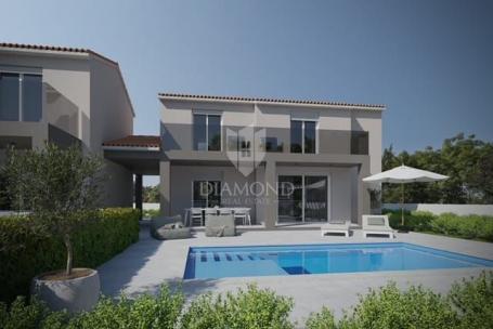 Poreč, surroundings, semi-detached house with a pool