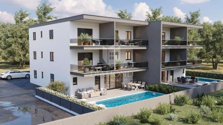 Novigrad, new building, apartment with pool and 3 bedrooms!