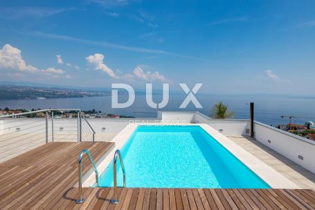 OPATIJA, CENTER - penthouse in a new building with a rooftop pool above the center of Opatija, idyll