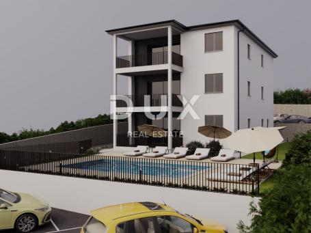 OPATIJA, IKA - a larger apartment in a new building with a pool, a separate terrace and a beautiful 