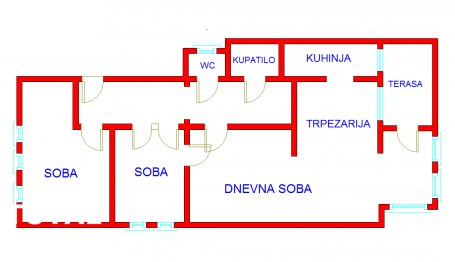 3 Trosoban stan NOVI SAD, 231750€