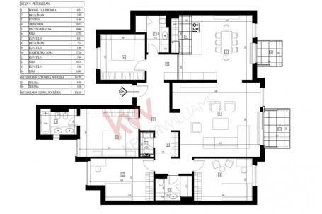 
				Nov, lux 5. 0 stan, 176. 6m2, kod Hrama sv. Save
			