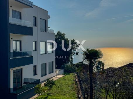 OPATIJA, BREGI - vrhunski stan od 104m2 u novogradnji s pogledom na more, terasa, spremno za useljen