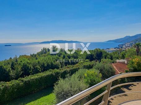 OPATIJA, POBRI - veći stan u novijoj gradnji s panoramskim pogledom na more, 3 minute od Opatije