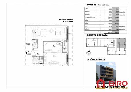 ~~~NOV trosoban stan 60 m2~~~