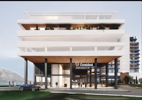 Trosoban stan 246m2 sa pogledom na more i grad u novom Hotelsko apartmanskom kompleksu na prvoj lini