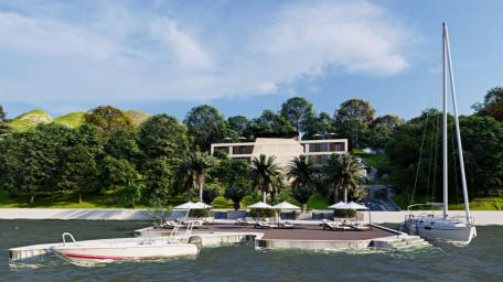 Jednosoban stan 55, 70m2 sa pogledom na more u novom kompleksu – Đuraševići, Tivat