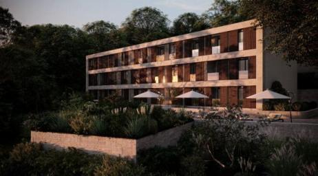 Jednosoban stan 45. 50m2 sa pogledom na more u novom kompleksu – Đuraševići, Tivat