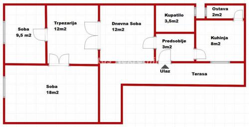Centar-Uknjižen Salonac 80 m2 u Pešačkoj Zoni-Cena Dogovor-065/385 8880