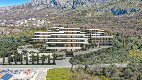 Jednosoban opremljen stan 70. 75m2 u luksuznom stambenom kompleksu sa panoramskim pogledom na more,
