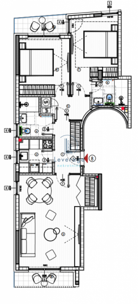 Novogradnja, Lekino brdo, 78m2, cena bez pdv-a