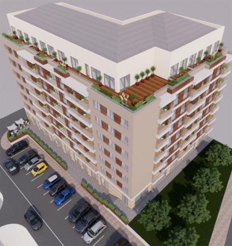 Garsonjera u stambenom kompleksu u izgradnji u Budvi, okrug Rozino