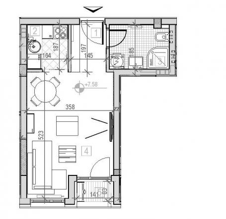 NOVI SAD - PODBARA - 27. 57 m2