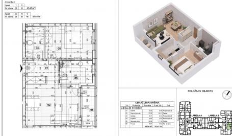 NOVI SAD - TELEP - 47. 59 m2