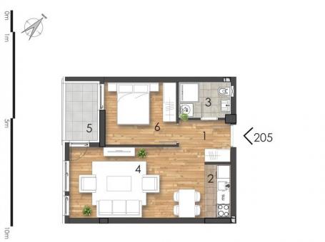 NOVI SAD - TELEP - 43. 56 m2