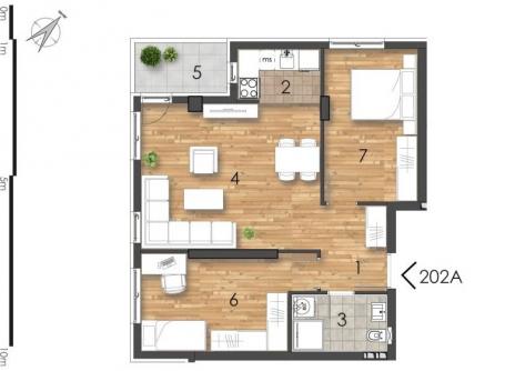 NOVI SAD - TELEP - 63. 43 m2