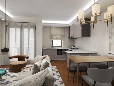 Jednosoban stan, 55 m2, Risan, Kotor