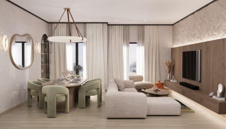 Trosoban stan 114. 57m2 u novom stambeno poslovnoj zgradi-Budva, Adok