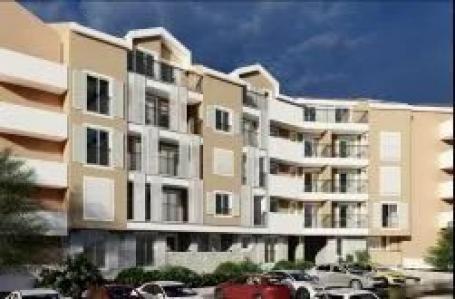 Dvosoban stan 53. 10m² sa pogledom na more u novom stambeno poslovnoj zgradi-Budva, Adok