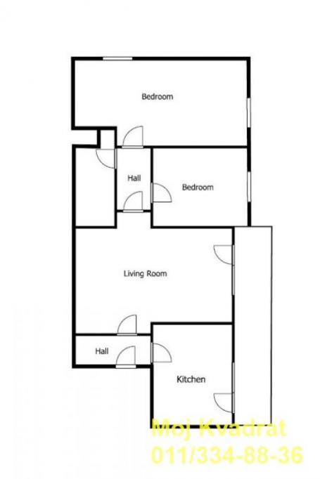 Zvezdara, Bulbuder - Laze Kostića, 61m2