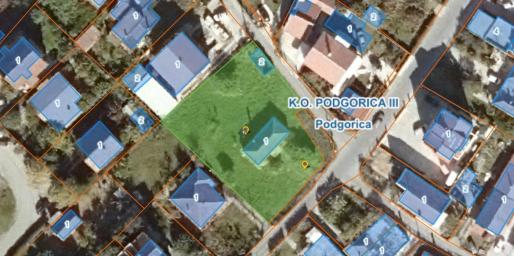Urbanizovan plac, 1262m2, Zabjelo, Podgorica