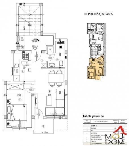 NOVI SAD - ADICE - JEDNOIPOSOBAN STAN - 39 m2 - 76, 800€