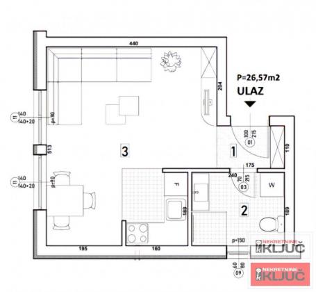 SOMBORSKI BULEVAR, 27m2, Garsonjera sa pdv, Izgradnja