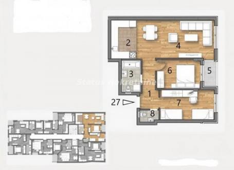 Južni Telep-Odličan Trosoban stan 64 m2 u Izgradnji-povrat Pdv-065/385 8880