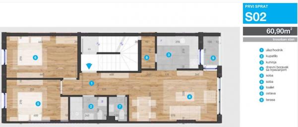 NOVI SAD - TELEP - 60. 90 m2