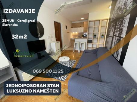 Izdavanje lux stan Zemun Slavonska 32m2 1. 5 ID#1387