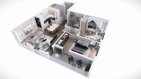 Trosoban stan na prodaju, Novogradnja, Novi Klinički Centar, Čair, 72m2