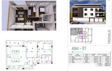 SREMSKA KAMENICA - SREMSKA KAMENICA - 58. 00 m2