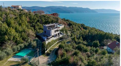Opatija, Brseč - građevinsko zemljište s pogledom na more, 865 m2