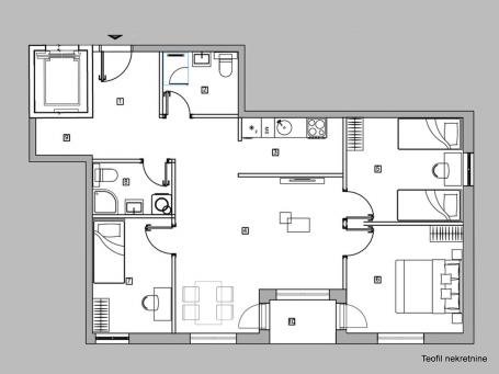 ZVEZDARA MIRIJEVO 79m2 , (L) , 143945e
