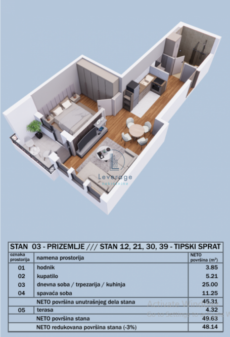 Mladenovac, novogradnja, Tozino Voće, 48 m2