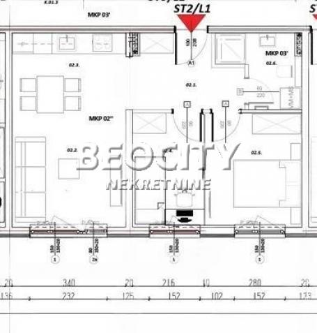 Novi Sad, Novo Naselje, Anđe Ranković, 2. 5, 48m2, 120000EUR Fantastičan dvoiposoban stan na Novom N
