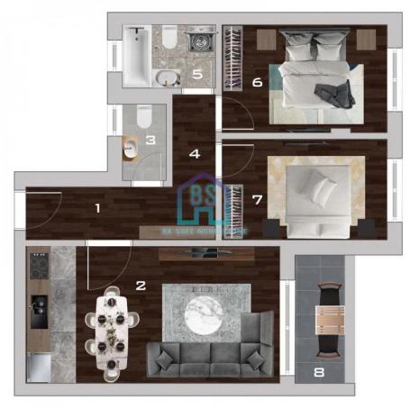Prodaja, Stan, 63m2 , Adice