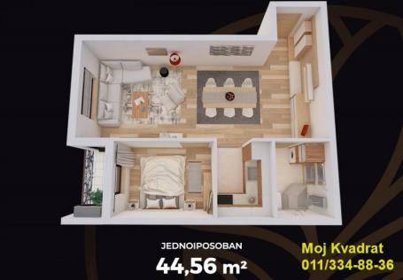 Voždovac - Trošarina, 45m2