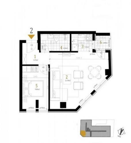 Petrovaradin-Lep Dvosoban stan 46 m2 u Pogodnom kraju-povrat PDV-065/385 8880