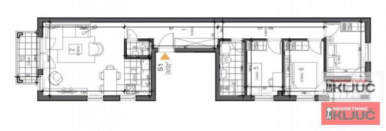 VETERNIČKA RAMPA, 83m2, Troiposoban sa pdv