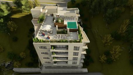 Jednosoban stan 72. 63m2 u ekskluzivnom stambenom kompleksu sa panoramskim pogledom i krovnim bazeno