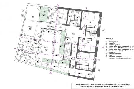 Osijek, Tvrđa, kuća sa projektom za prenamjenu u hotel